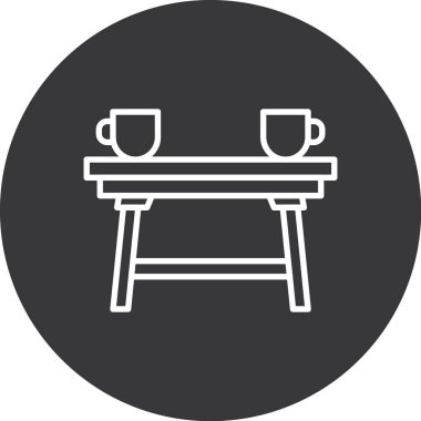 Tablo simgesinin vektör illüstrasyonu