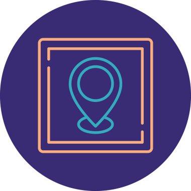 Vektör Konum pin simgesi