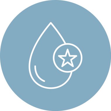 İllüstrasyon su bırakma simgesi