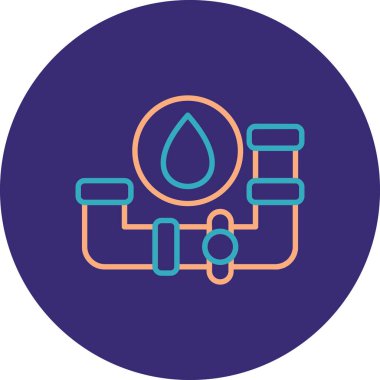 Su damlası. Basit resimleme