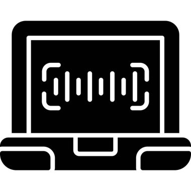 dizüstü bilgisayar simgesi vektör çizimi