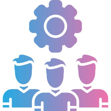 Ekip çalışması simge vektör çizim