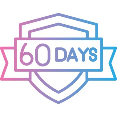 Yıl dönümü simge tasarımı, vektör şablonu