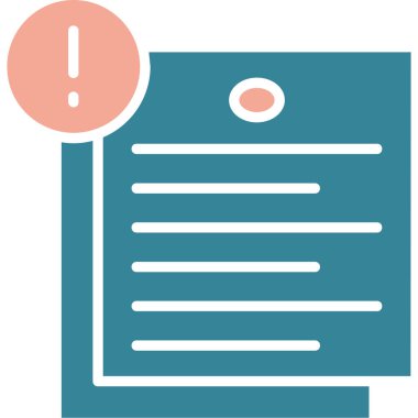 Belge. Web simgesi basit illüstrasyon