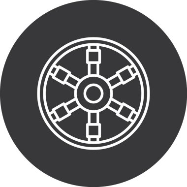 Modern oto tamir simgesinin vektör illüstrasyonu