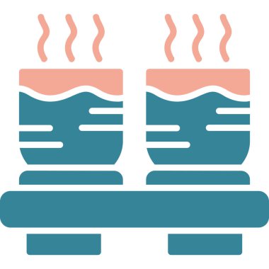 Sauna. Web simgesi basit tasarım