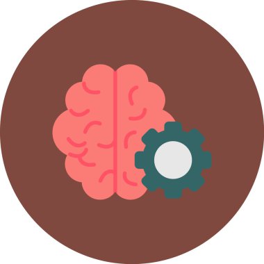 beyin ikonu vektör illüstrasyonu