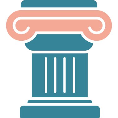 Sütun. Web simgesi basit illüstrasyon