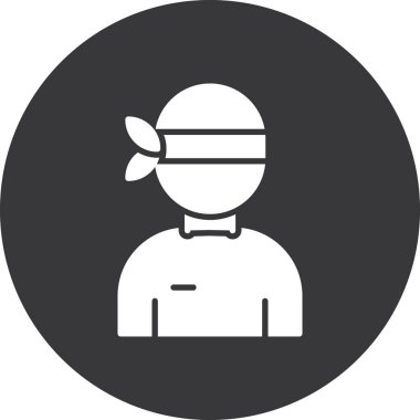 Bir insan simgesinin vektör illüstrasyonu