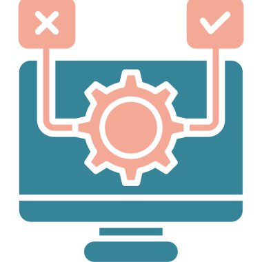 Ayarlar ayarlanıyor. Web simgesi vektör illüstrasyonu