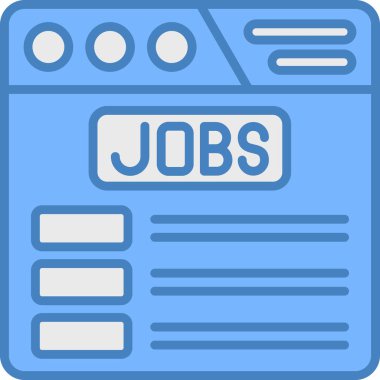 İş. Web simgesi basit illüstrasyon