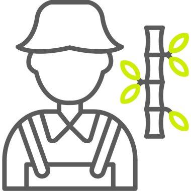 çiftçi tarım ikonu