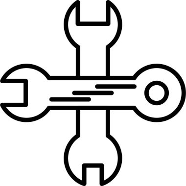 İngiliz anahtarı. Web simgesi basit illüstrasyon