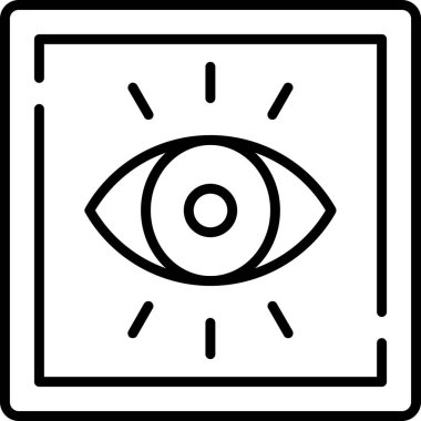 Göz simgesi vektör illüstrasyonu