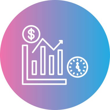 grafik vektör simgesi. biçim düz daire içine alınmış sembol, yuvarlak açılar, beyaz renk, yuvarlak tuş, mavi arkaplan