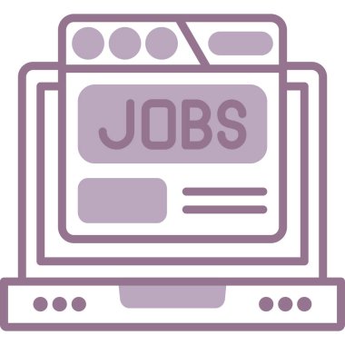 İş. Web simgesi basit illüstrasyon