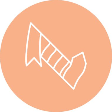 şemsiye simgesi vektör illüstrasyonu