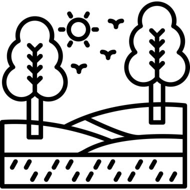 Doğa bitkisi çevre simgesi
