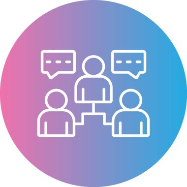 İnsan simgesinin vektör illüstrasyonu