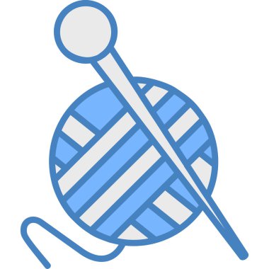 Doldurulmuş ana hatlı golf ikonu