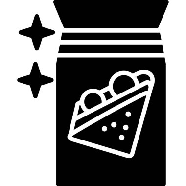 yiyecek içecek ikonu, vektör illüstrasyonu