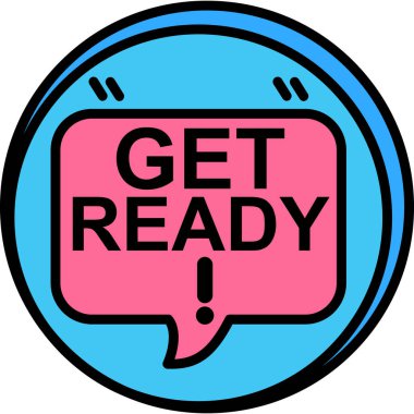 Simge, vektör illüstrasyonunu izlemeye hazır