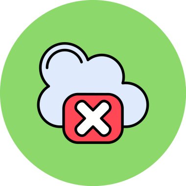 Bulut. Web simgesi vektör illüstrasyonu