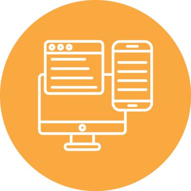 seo modern simgesinin vektör illüstrasyonu