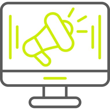 Megafon. Web simgesi basit tasarım