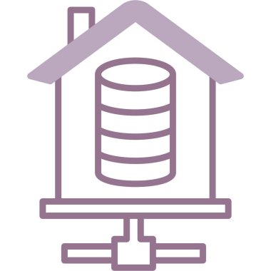 Ev simgesi, vektör illüstrasyonu