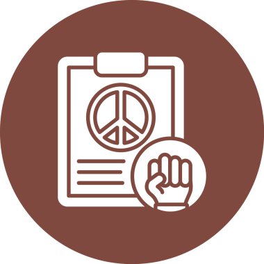 Bir barış işaretinin vektör illüstrasyonu