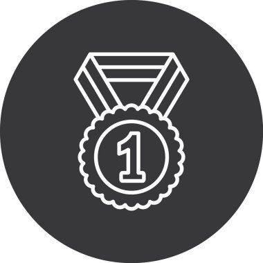 Madalya. Web simgesi basit tasarım