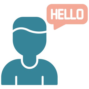 avatar. Web simgesi basit illüstrasyon