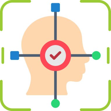 Düşünüyorum. Web simgesi basit illüstrasyon