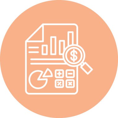 Dolar simgesine sahip bir hesap makinesinin vektör çizimi