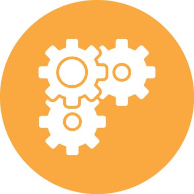 dişli simgesi vektör illüstrasyonu