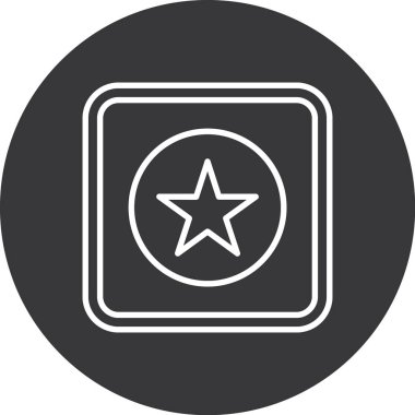 yıldız simgesi vektör illüstrasyonu