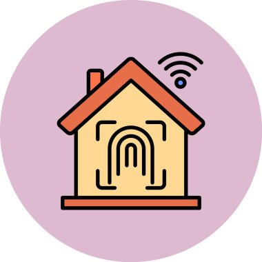 Kablosuz. Web simgesi basit illüstrasyon