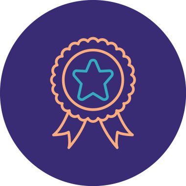 Rozet. Web simgesi basit illüstrasyon