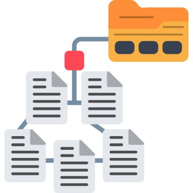 database network server icon in filled outline style