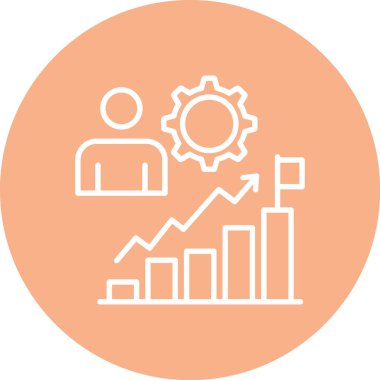İş ve finans simgesinin vektör illüstrasyonu