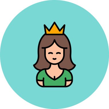 kadın avatar vektör resimleme