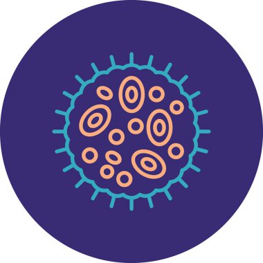 Virüs ikonu vektör illüstrasyonu