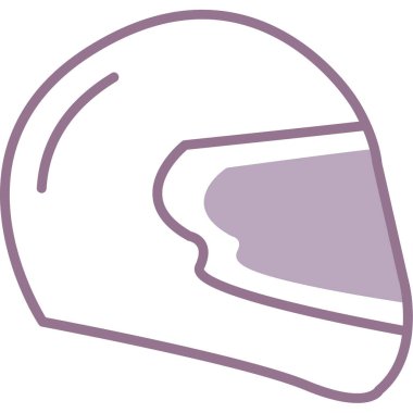 Miğfer. Web simgesi basit illüstrasyon