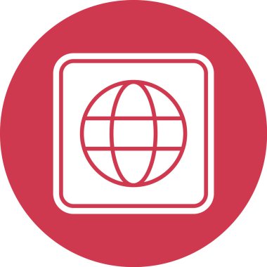 Küresel simge vektör illüstrasyonu