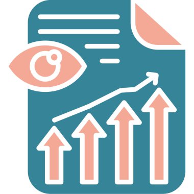 iş grafiği simgesi, vektör illüstrasyonu