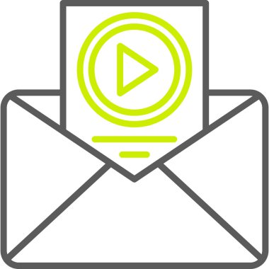 Zarf. Web simgesi basit tasarım