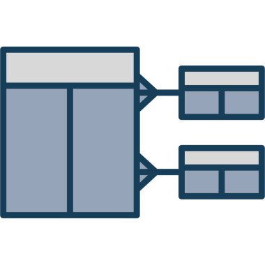 Sunucu. Web simgesi basit illüstrasyon