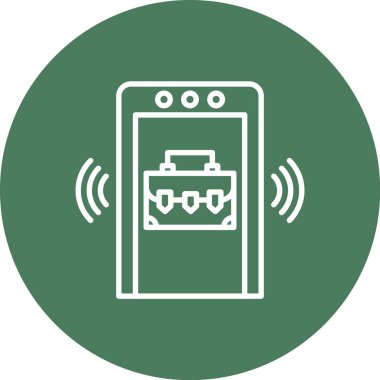 akıllı telefon simgesi vektör illüstrasyonu