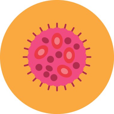 Web ve tasarım için virüs vektör simgesi modern düz tasarım biçimi